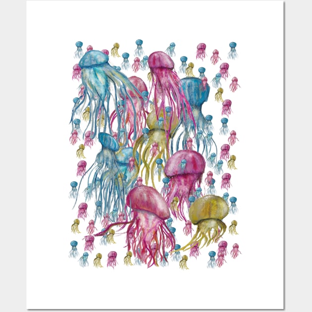 Jelly Fish Wall Art by msmart